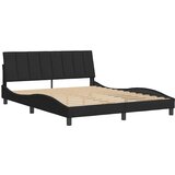  Okvir za krevet bez madraca Hanko crni 160x200 cm baršunasti | shoptok.hr