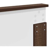  Uzglavlje s uzglavljem Smeđi hrast 120 cm Konstruirano drvo | shoptok.hr
