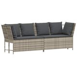  Vrtna sofa s jastucima siva od poliratana | shoptok.hr
