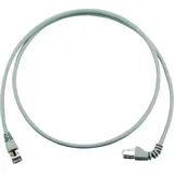 L00003A0157 RJ45 omrežni kabel\, Patch kabel CAT 6a S/FTP 5.00 m siva ognjevaren\, brez halogena 1 kos, (20415612)