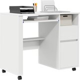  Stol s kotačićima Bijelo 91 x 50 x 77 cm Konstruirano drvo | Eponuda.ba