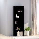 Furnova Knjižna omara 5-nadstropna črna 60x30x189 cm iverna plošča, (21933133) | Shoptok.si