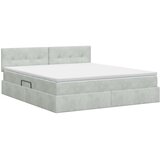  s od storage Svjetlosiva 160 x 200 cm Baršun | shoptok.hr