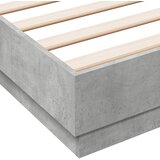  Okvir kreveta s LED svjetlima siva boja betona 150 x 200 cm | shoptok.hr