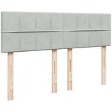  Otomanski krevet s madracem svijetlosivi 140x190 cm baršunasti | shoptok.hr