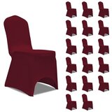 Maison Chic Prevleka za zunanjo pohištvo - Prevleka za stol raztegljiva bordo 18 kosov, (21795659) | Shoptok.si