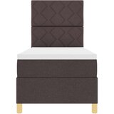  Krevet s kutijom s madracem tamnosmeđi 80x200 cm tkanina | shoptok.hr