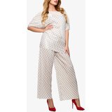 Resti Beige women's pleated patterned set - Clothing | Shoptok.si