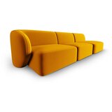 Milo Casa Gorčično rumena žametna sedežna garnitura levi kot 311 cm Paolo – | Shoptok.si