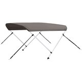 vidaXL Tenda bimini s 2 luka siva 148 5x133x104 cm | shoptok.hr