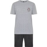 Trendyol Gray Regular Fit Embroidered Knitted Pajamas Set | shoptok.hr