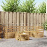  Set vanjskih sofa 6 kom. Bijela Čvrsto drvo akacije | shoptok.hr