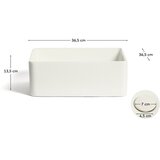 Kave Home Bijeli keramički umivaonik 36,5x36,5 cm Ovara – | shoptok.hr