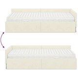  Kutni krevetni okvir s madracem Ostalo 2 pcs Krema Baršun | shoptok.hr