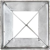  Talne konice 2 kosa srebrne 10x10x76 cm pocinkano jeklo, (5000152471) | Shoptok.si