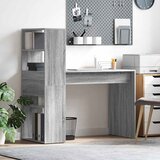 Stol s policom Siva Sonoma 113 x 54 x 120 cm Konstruirano drvo | shoptok.hr