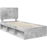  Okvir za krevet Beton 90 x 200 cm Čvrsto borovo drvo | shoptok.hr