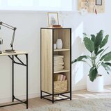 vidaXL Knjižna omara sonoma hrast 33,5x33x107,5 cm inženirski les | Shoptok.si