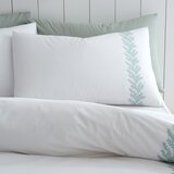 Bianca Bela bombažna posteljnina za zakonsko posteljo/podaljšana 260x220 cm Embroidery Leaf – | Shoptok.si