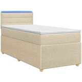  Boxspring krevet s madracem Krem 100 x 200 cm Tkanina | shoptok.hr