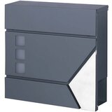 Wiltec postni nabiralnik inox - antracit s predalom za casop Cene