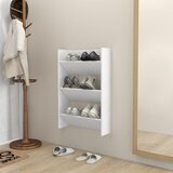 vidaXL Zidni ormarić za cipele bijeli 60 x 18 x 90 cm od iverice Cijene