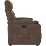  Naslonjač na podizanje smeđi od mikrovlakana | shoptok.hr