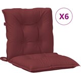  Jastuci za stolice 6 kom prošarano boja vina 100x50x7cm tkanina | shoptok.hr