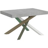 Itamoby   Volantis (90x130/234 cm) - siva, barva nog: bela, zelena - raztegljiva jedilna miza, (20842095) Cene
