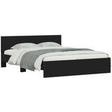 vidaXL Okvir za krevet s uzglavljem crni 150x200 cm | shoptok.hr