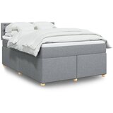  Krevet box spring s madracem svjetlosivi 140x200 cm od tkanine | shoptok.hr