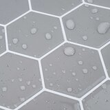  Heksagonska pločica 50 pcs Siva 30 x 30 cm Poliuretan i PET | shoptok.hr