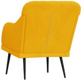  Fotelja žuta 63 x 76 x 80 cm baršunasta | shoptok.hr
