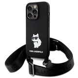 Karl Lagerfeld ETUI CROSSBODY SILICONE CHOUPETTE DO IPHONE 15 PRO MAX - CZARNE, (21899432) | Shoptok.si