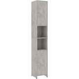Maison Chic Kopalniška omarica - Kopalniški kabinet betonsko siva 30x30x183,5 cm iverna plošča, (21794443) Cene