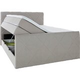 XORA postelja boxspring 160 cm x 200 cm , tekstil siva | Shoptok.si