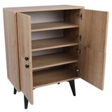 Hanah home Senegal OakBlack Multi Purpose Cabinet | ePonuda.com