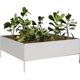  Povišena vrtna gredica 100x100x41 cm nehrđajući čelik | Eponuda.com