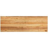  Okenske police 2 kosa svetlo rjava 120x40x2 cm trdna hrastovina | Shoptok.si