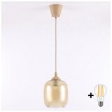 Brilagi LED luster na sajli R GLASS 1xE27/60W/230V prečnik 14 cm bež/zadimljeno braon Cene