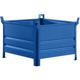Heson zaboji za zlaganje s polno steno, šxd 800 x 1000 mm, nosilnost 500 kg, modra, od 1 kosa | Shoptok.si
