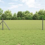 vidaXL Stranska ograja sivo 0.8x100 m Jeklena | Shoptok.si