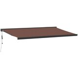 vidaXL Avtomatsko zložljiva tenda rjava 500x300 cm, (21260602) | Shoptok.si