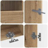  5-dijelni LED TV ormarić Hrast artisan Konstruirano drvo - Hrast artisan 81 cm | shoptok.hr