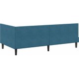  Kutni okvir kreveta s uzglavljem Plava 90 cm x 190 cm Baršun | Eponuda.ba