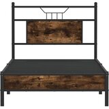 vidaXL Posteljni okvir brez vzmetnice hrast 90x190 cm inženirski les | Shoptok.si