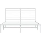  Metalni okvir za krevet s uzglavljem bijeli 120x200 cm | shoptok.hr