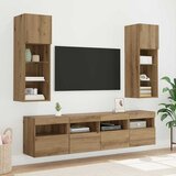 TV zidni ormar s LED svjetlima Umjetnički hrast 40 x 30 x 40 cm | Eponuda.ba