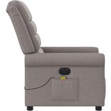  Električni masažni naslanjač taupe blago | Shoptok.si
