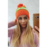 Kesi Kinga K297 Women's Cap Orange + Neon Green + White Cene